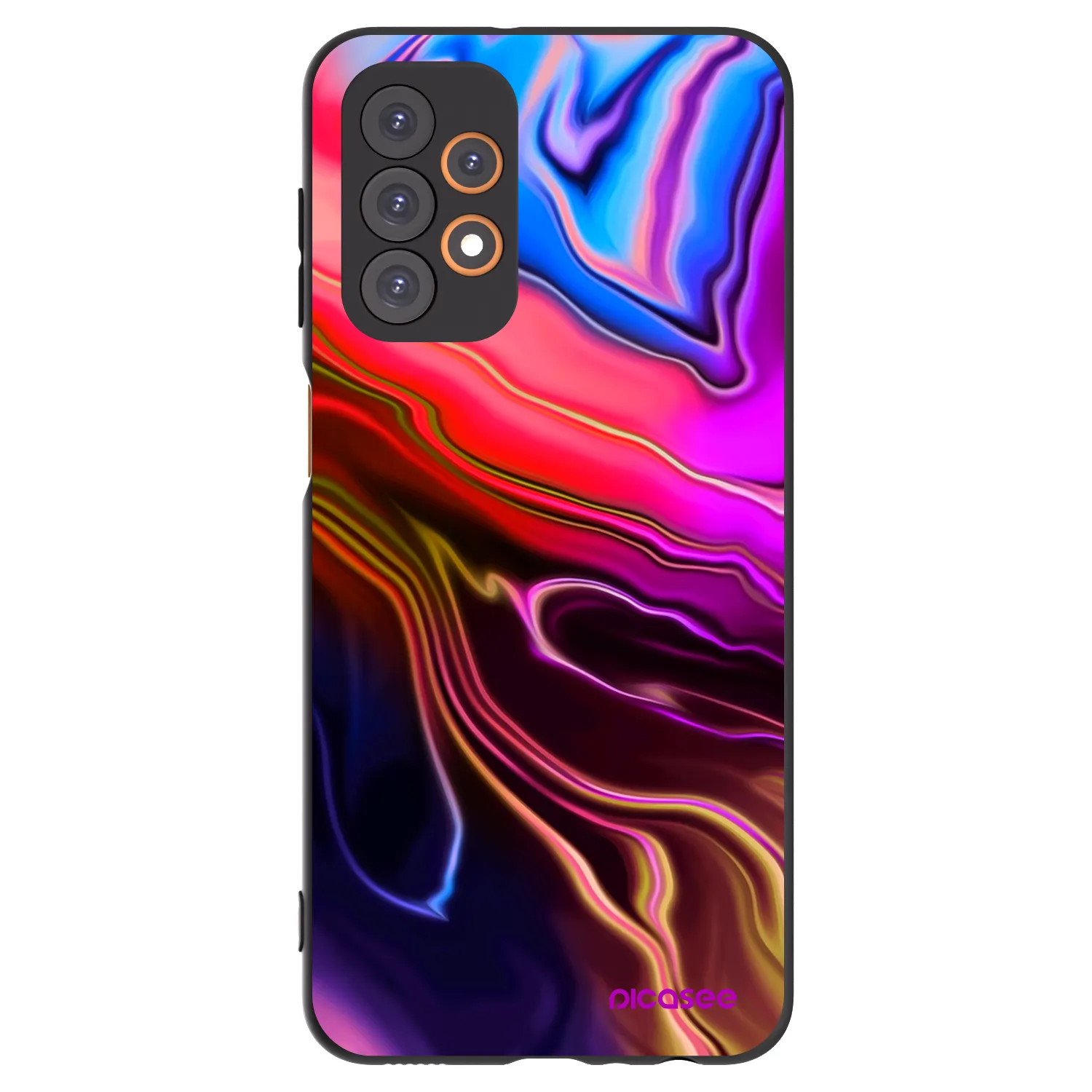 Picasee Samsung Galaxy A23 A235F 4G Hülle - Schwarzes Silikon - Electric