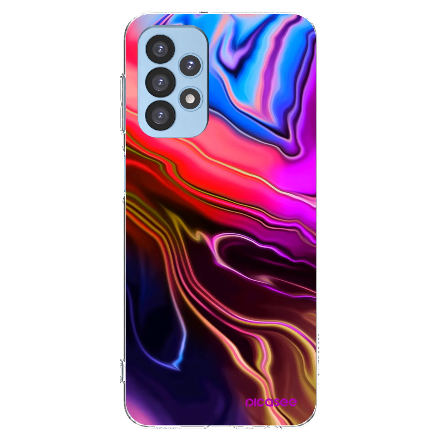 Picasee Samsung Galaxy A23 A235F 4G Hülle - Transparentes Silikon - Electric