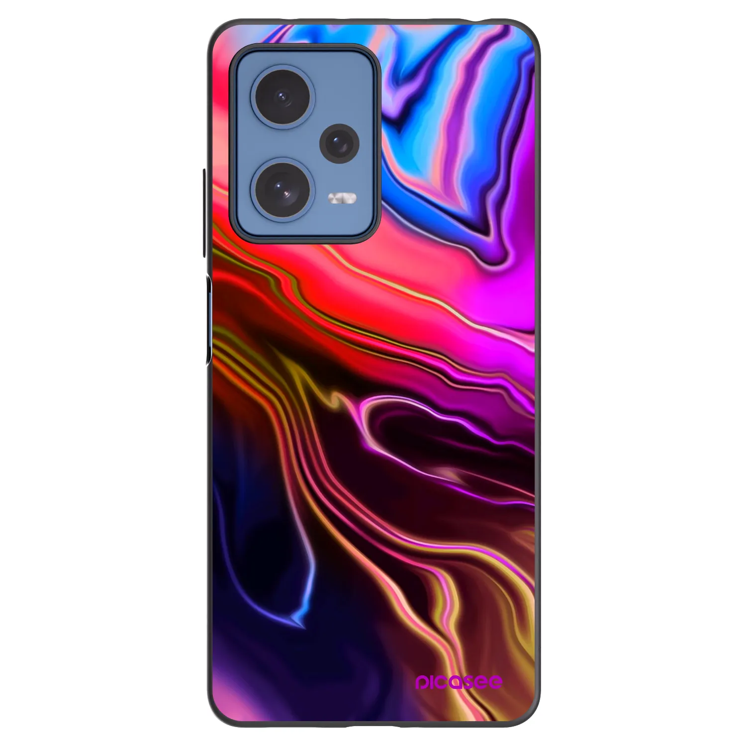 Picasee Xiaomi Redmi Note 12 Pro 5G Hülle - Schwarzes Silikon - Electric