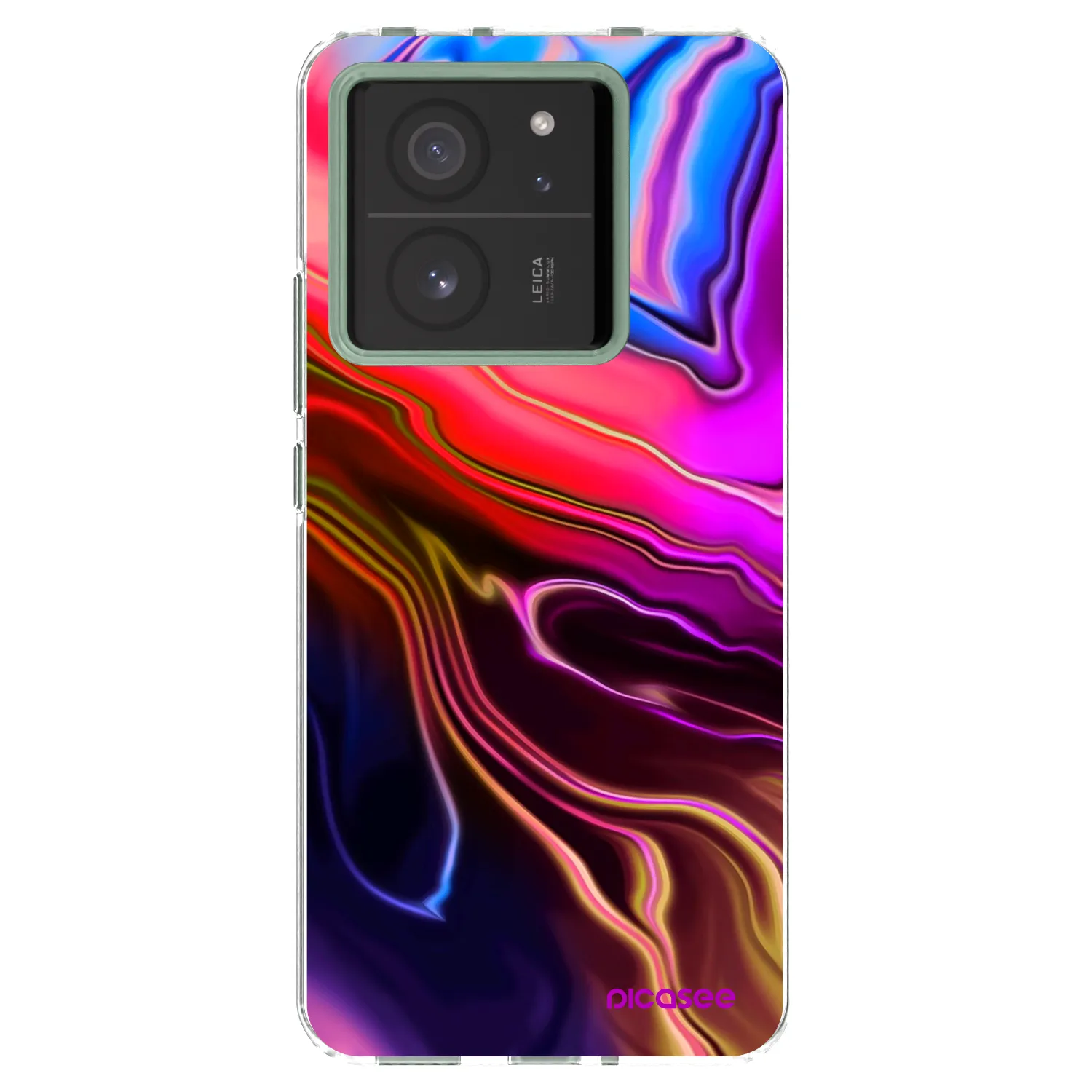 Picasee Xiaomi 13T Pro Hülle - Transparentes Silikon - Electric