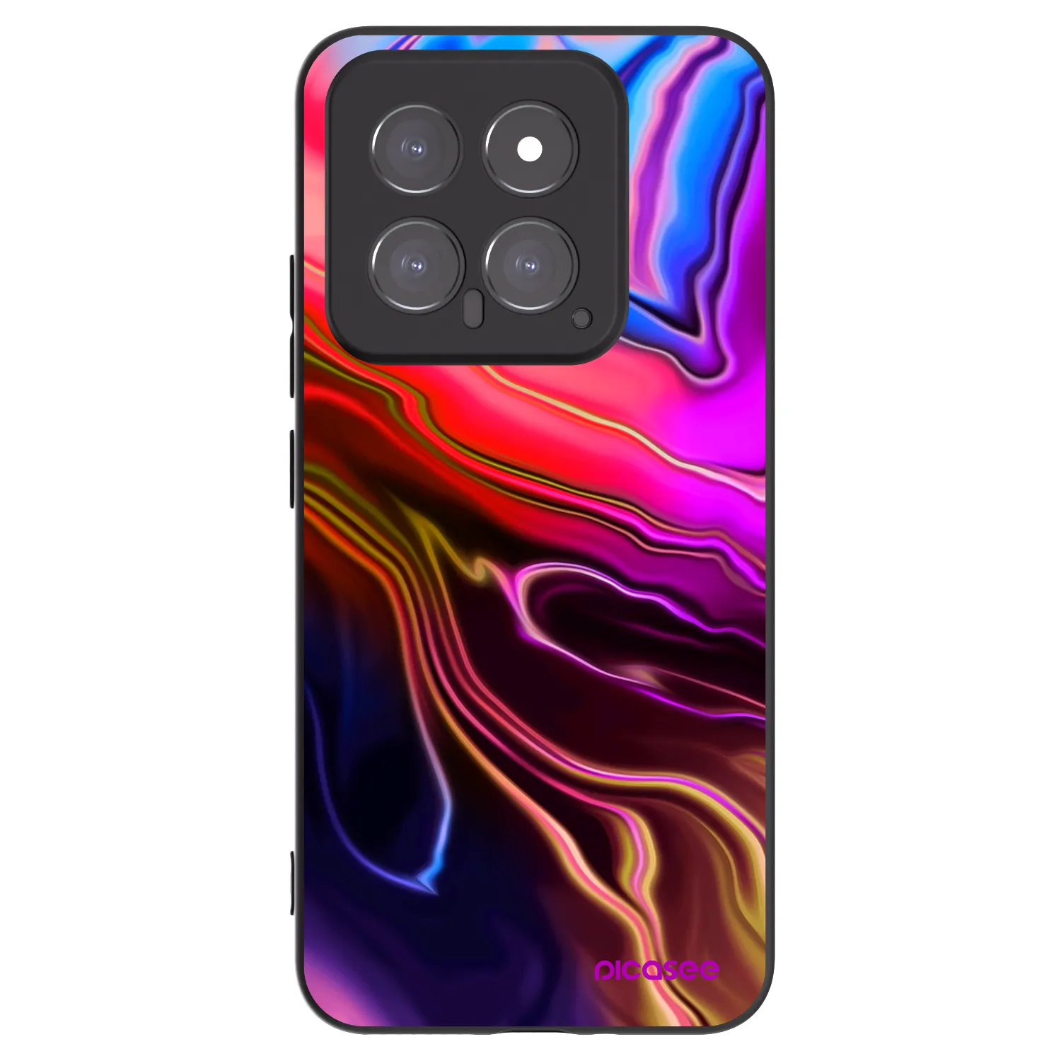 Picasee Xiaomi 14 Hülle - Schwarzes Silikon - Electric