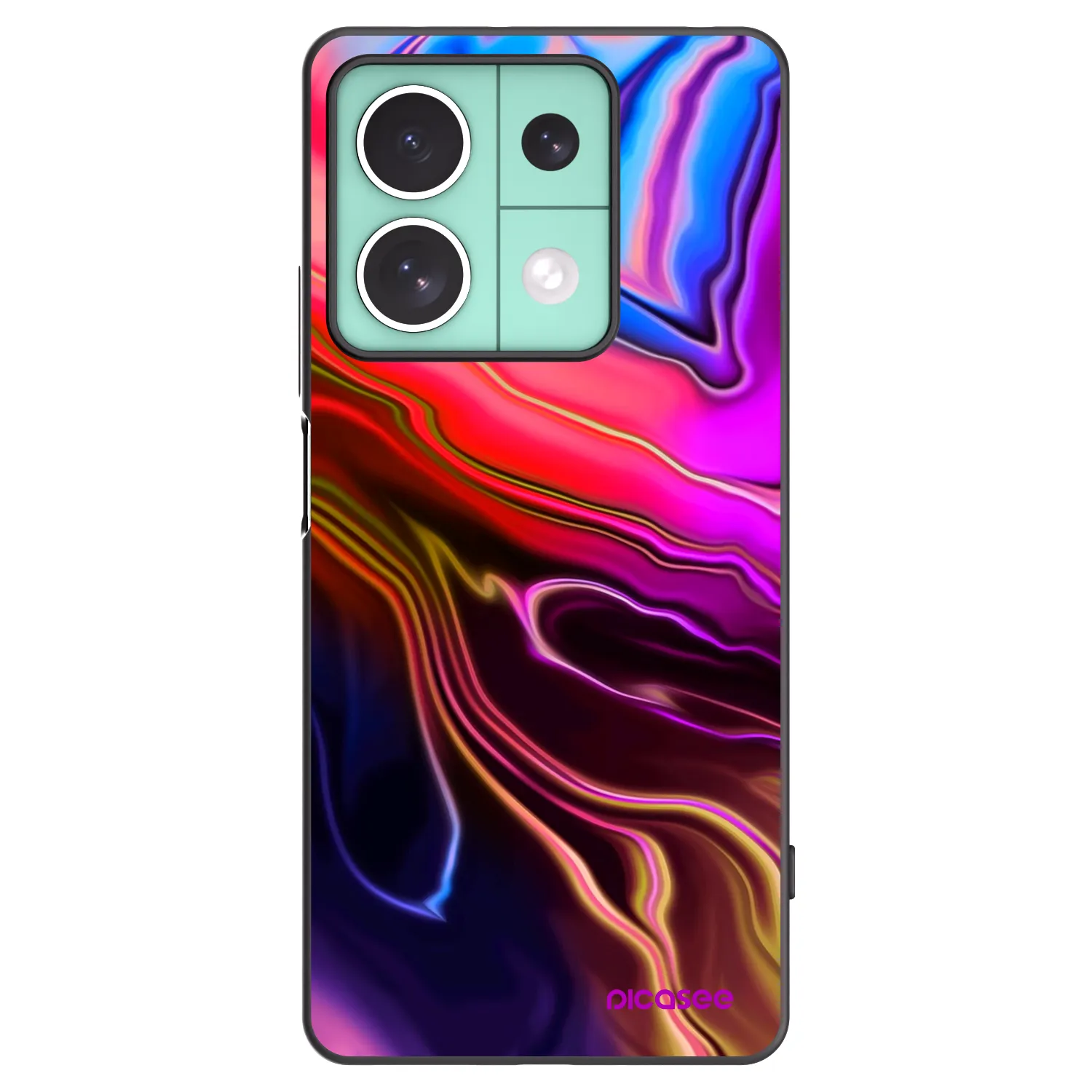Picasee Xiaomi Redmi Note 13 5G Hülle - Schwarzes Silikon - Electric