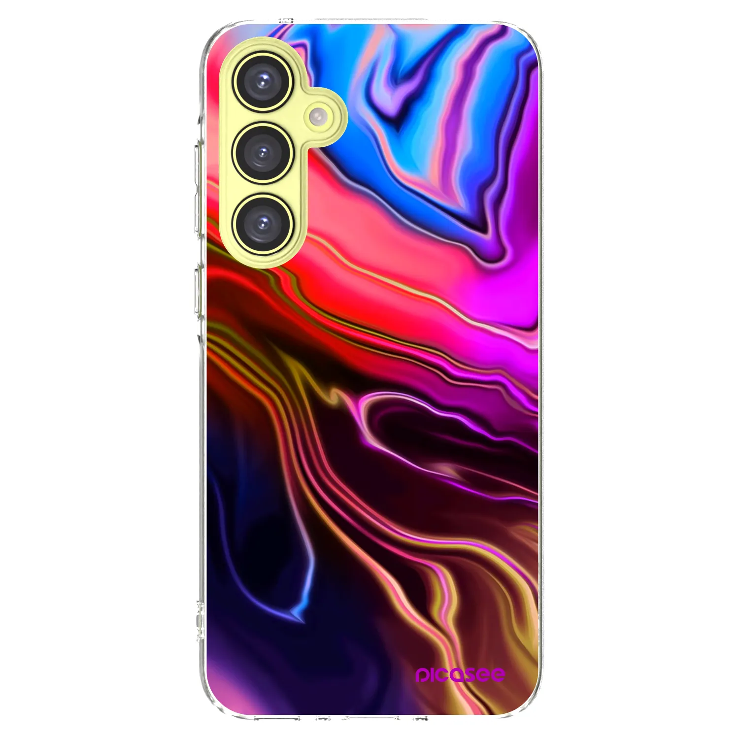 Picasee Samsung Galaxy A35 5G A356B Hülle - Transparentes Silikon - Electric