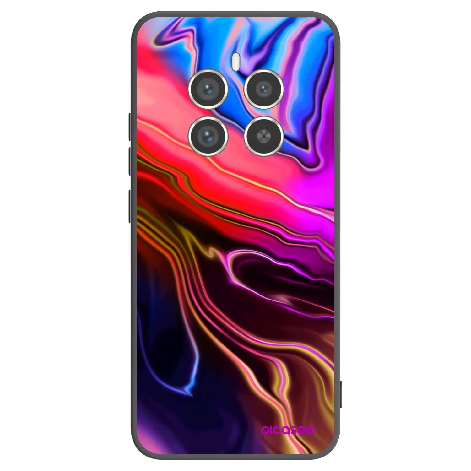 Picasee Realme 12 Pro 5G Hülle - Schwarzes Silikon - Electric