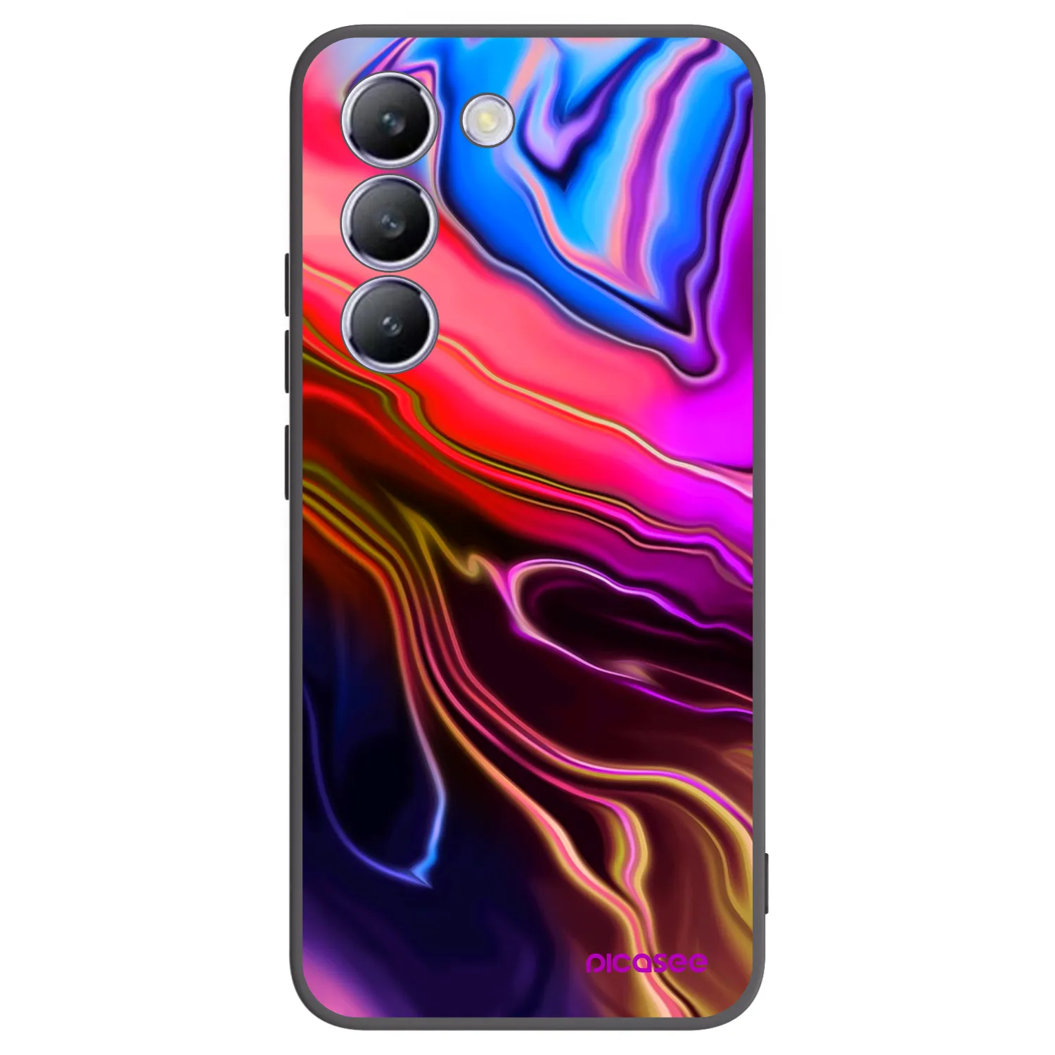 Picasee Vivo V40 SE 5G Hülle - Schwarzes Silikon - Electric