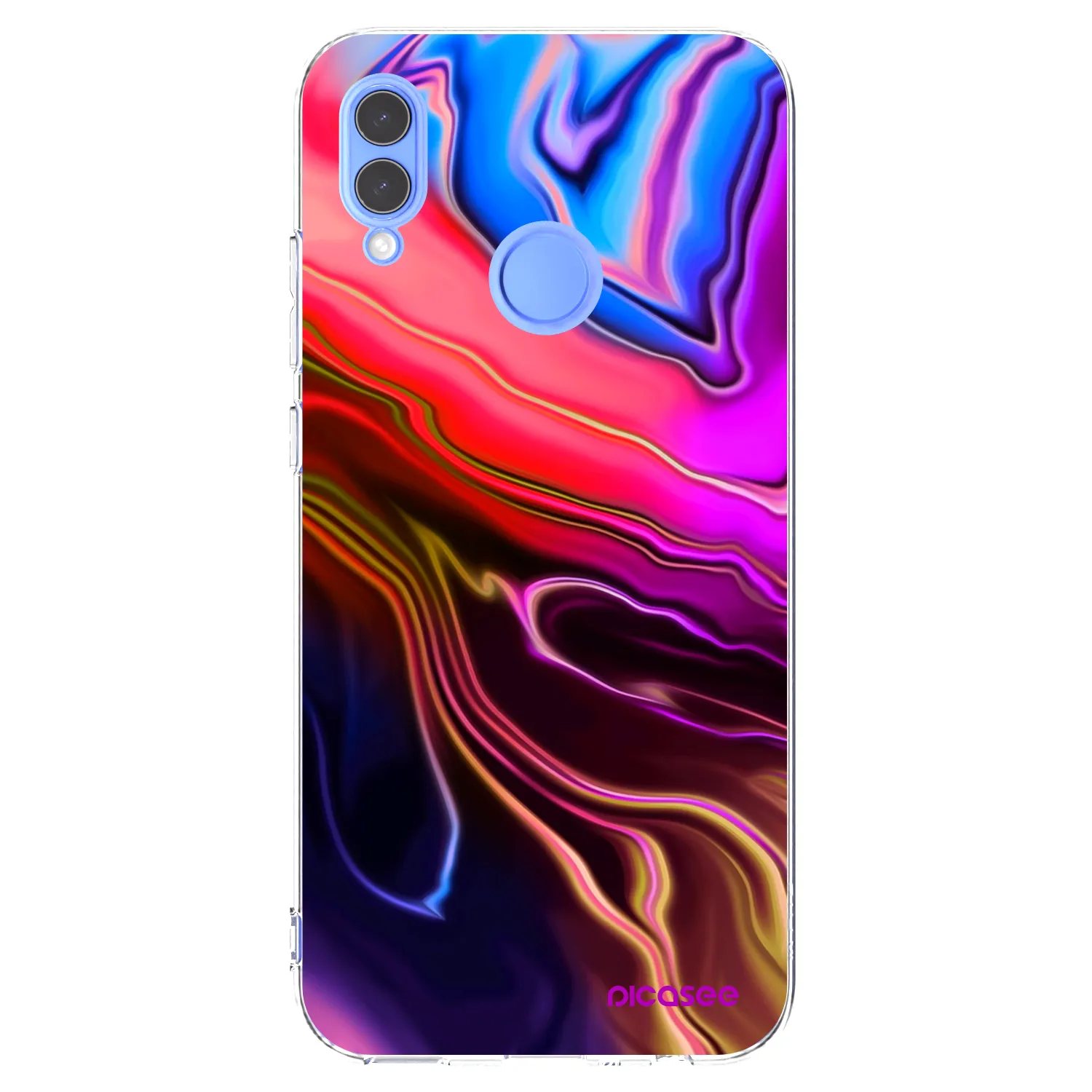 Picasee Huawei P Smart 2019 Hülle - Transparentes Silikon - Electric