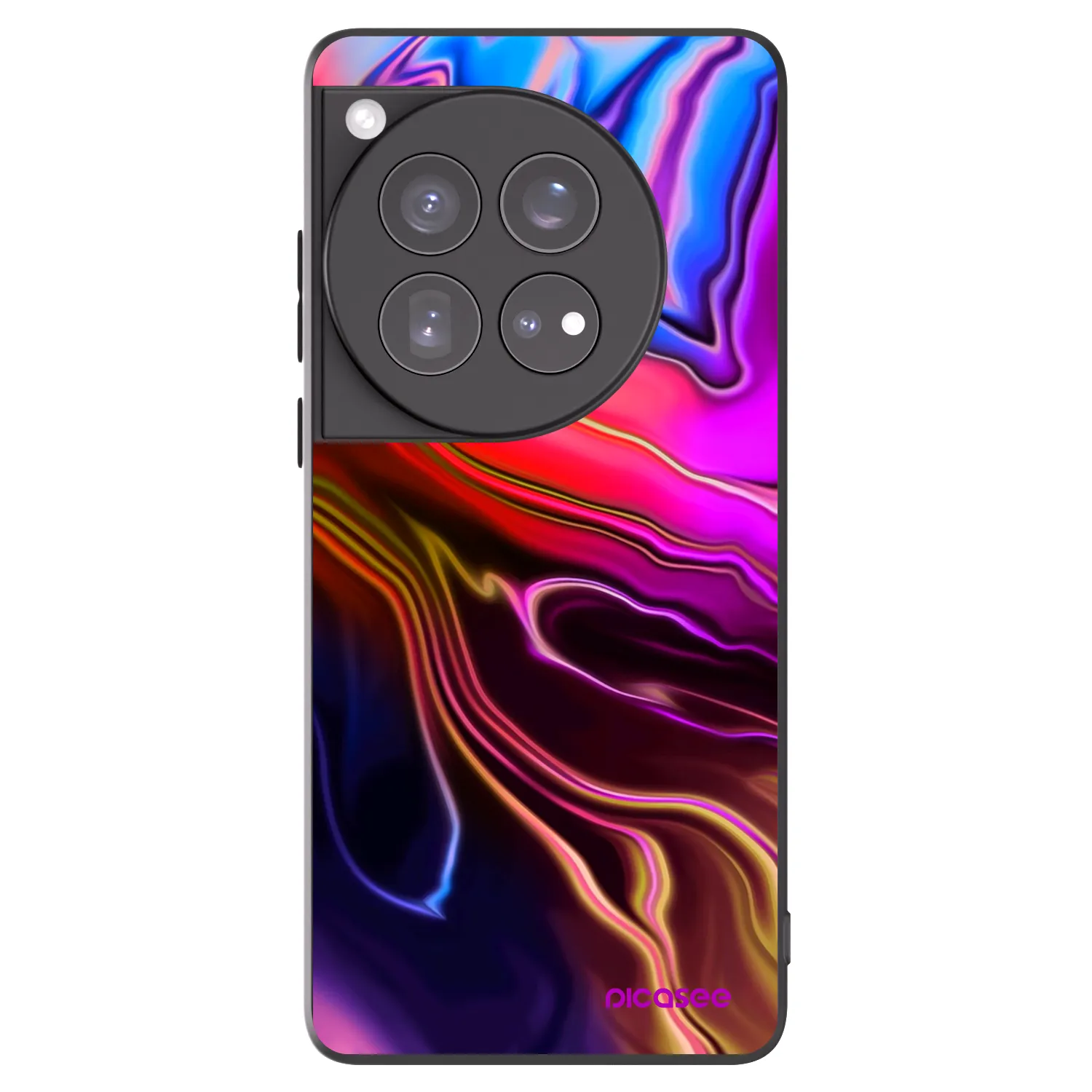 Picasee OnePlus 12 5G Hülle - Schwarzes Silikon - Electric