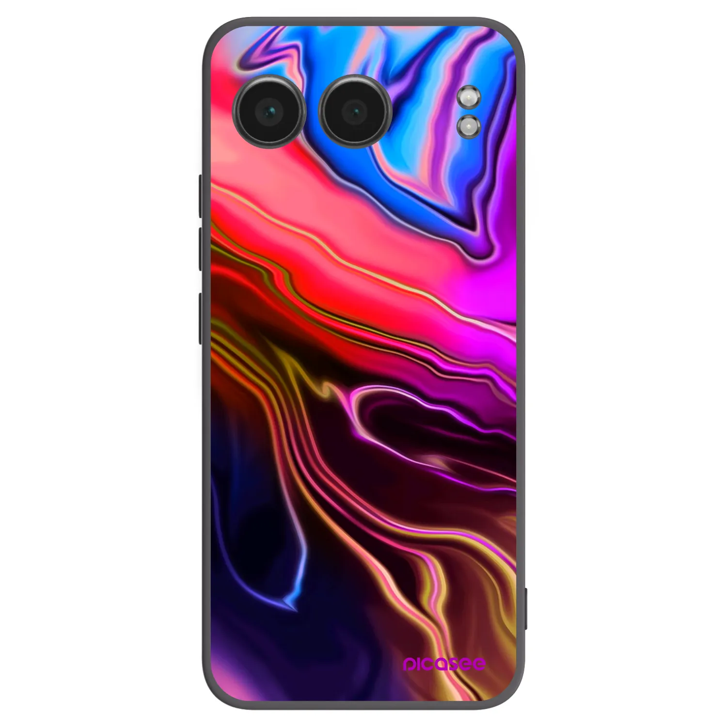 Picasee OnePlus Nord 4 Hülle - Schwarzes Silikon - Electric