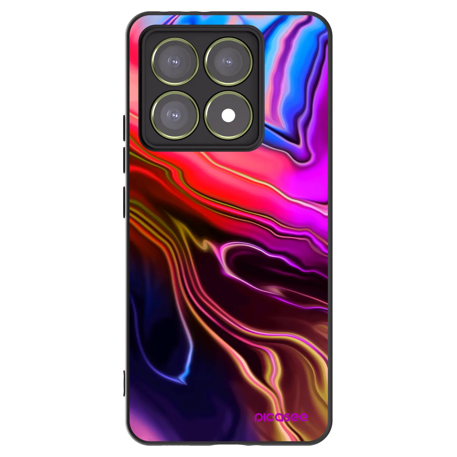 Picasee Xiaomi 14T Hülle - Schwarzes Silikon - Electric