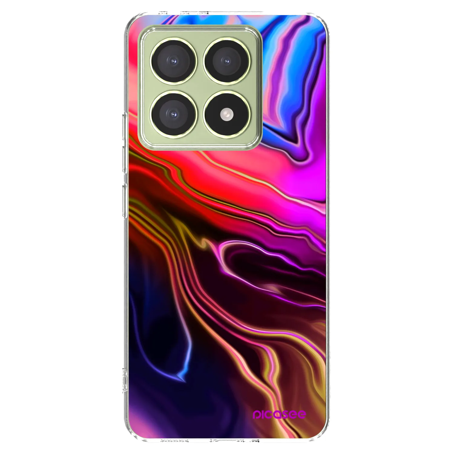 Picasee Xiaomi 14T Hülle - Transparentes Silikon - Electric