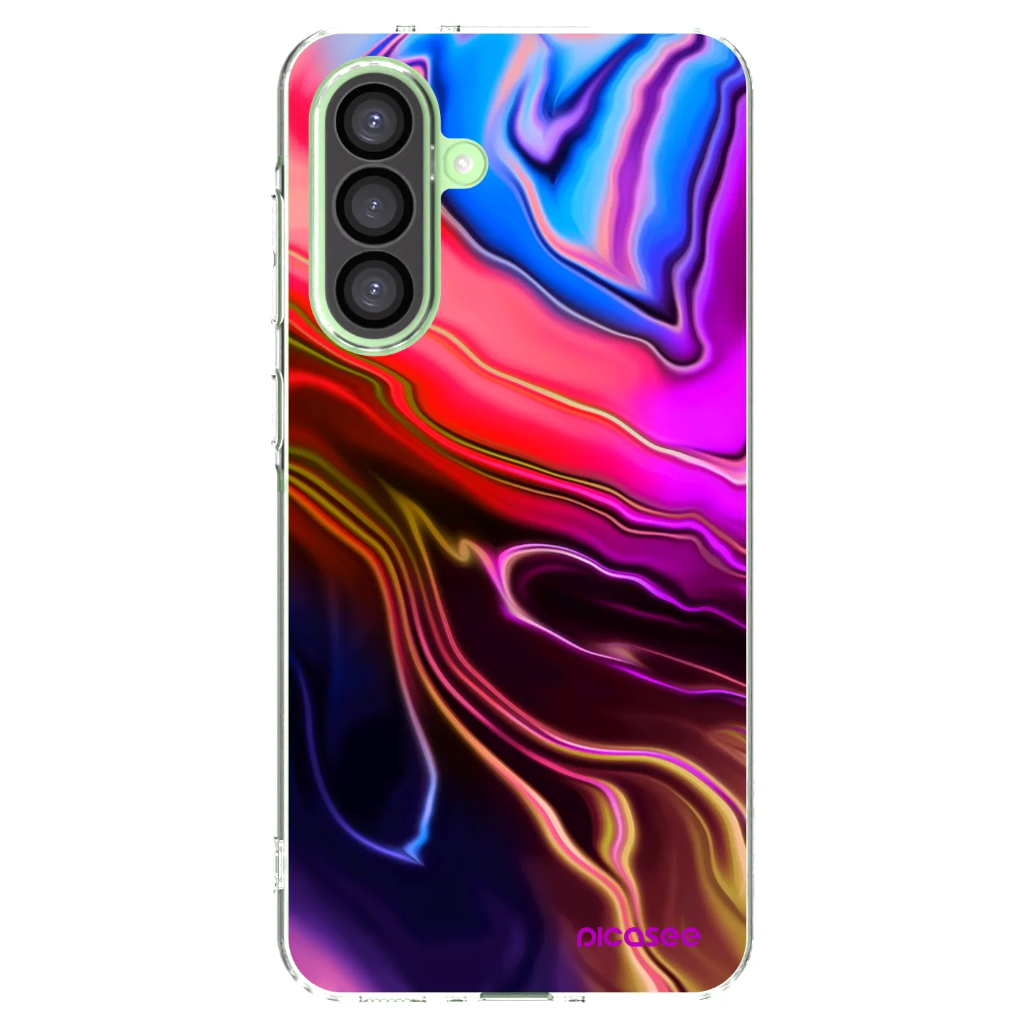 Picasee Samsung Galaxy A26 5G A266B Hülle - Transparentes Silikon - Electric