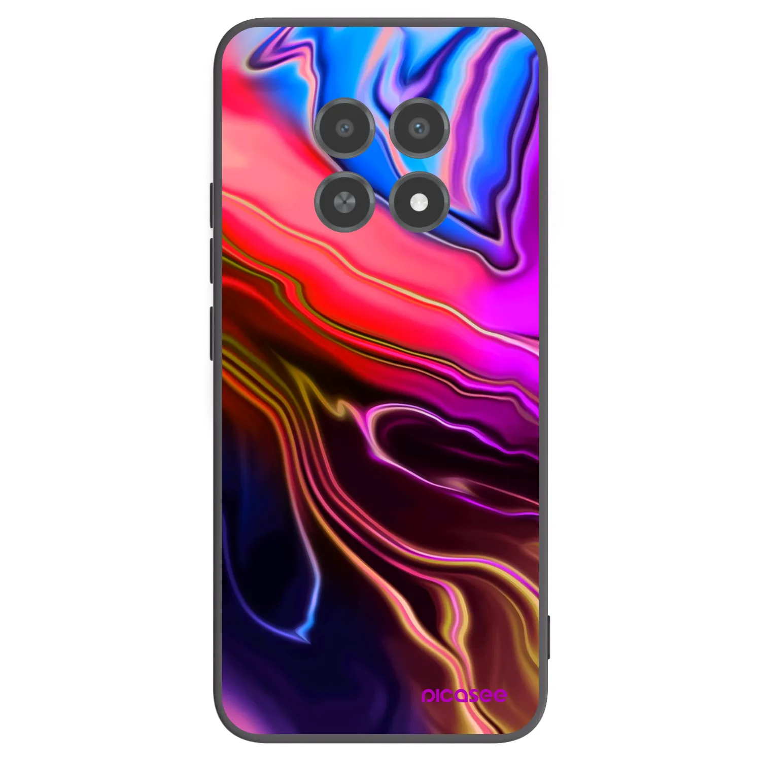 Picasee Realme 12X Hülle - Schwarzes Silikon - Electric