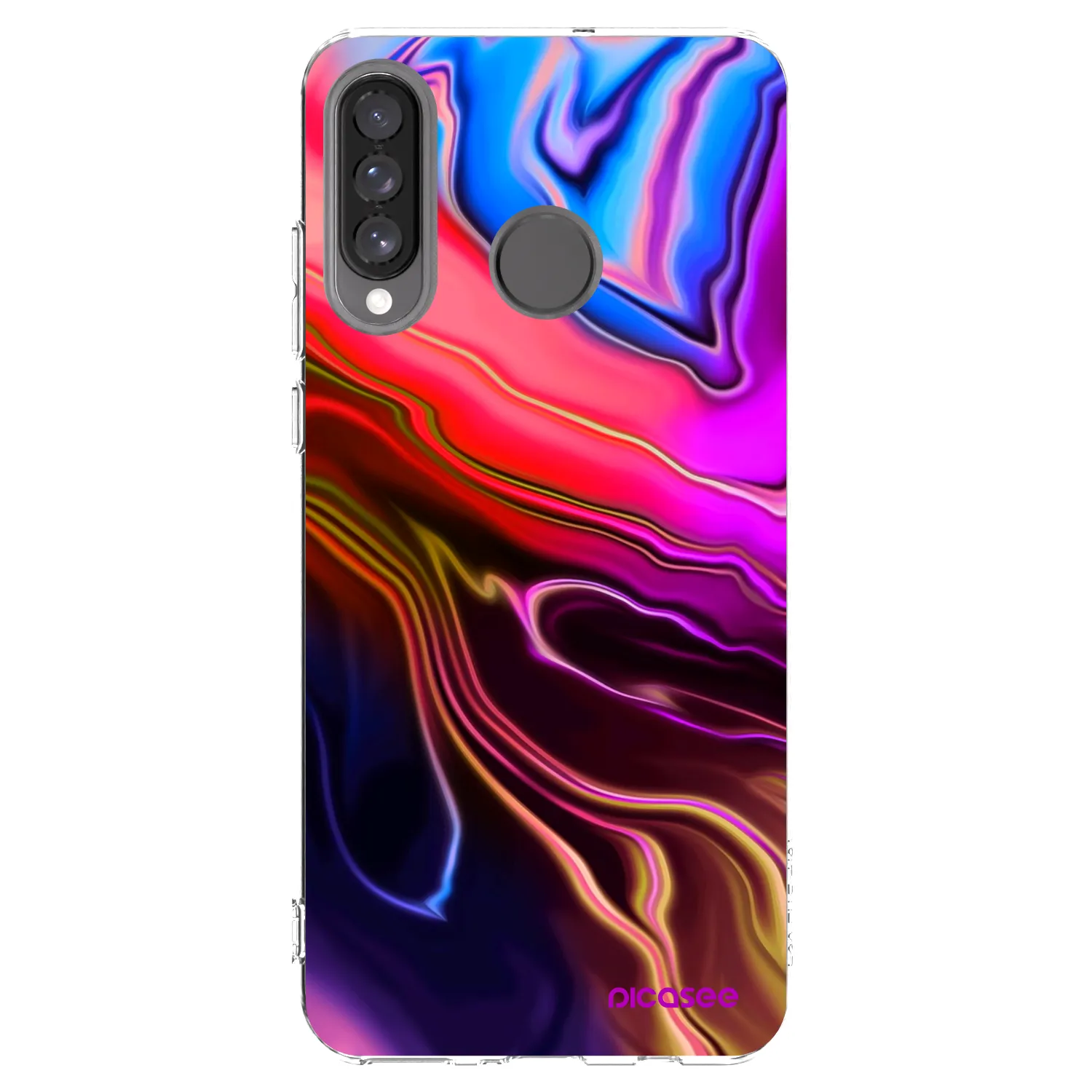 Picasee Huawei P30 Lite Hülle - Transparentes Silikon - Electric