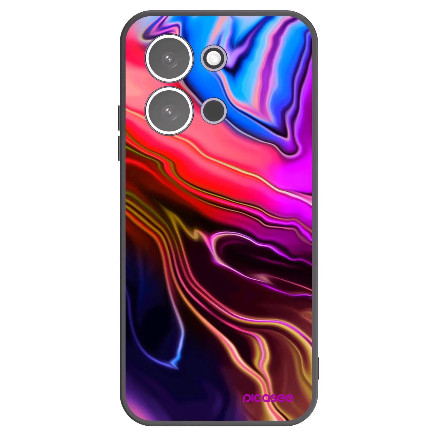 Picasee Xiaomi Redmi 15C 5G Hülle - Schwarzes Silikon - Electric