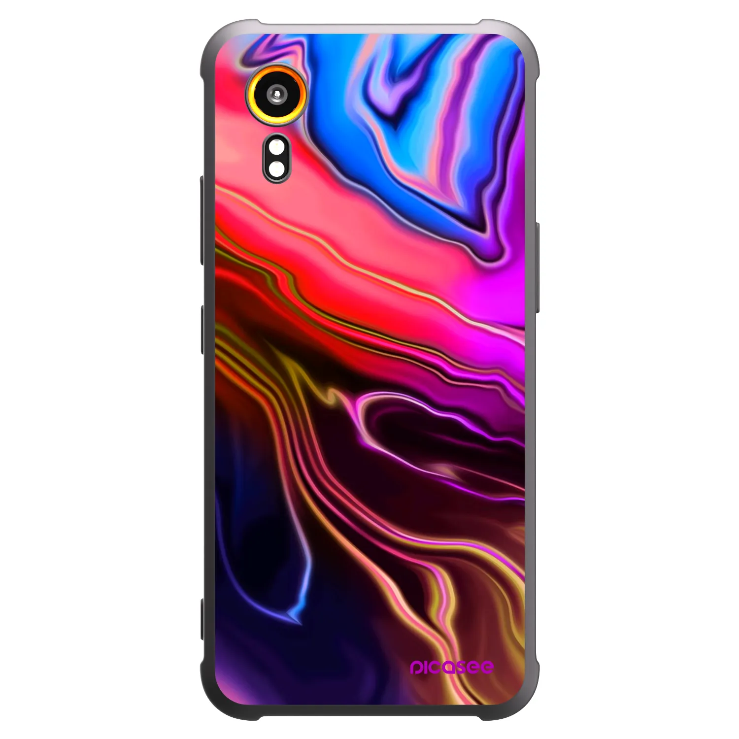 Picasee Samsung Galaxy Xcover 7 Hülle - Schwarzes Silikon - Electric