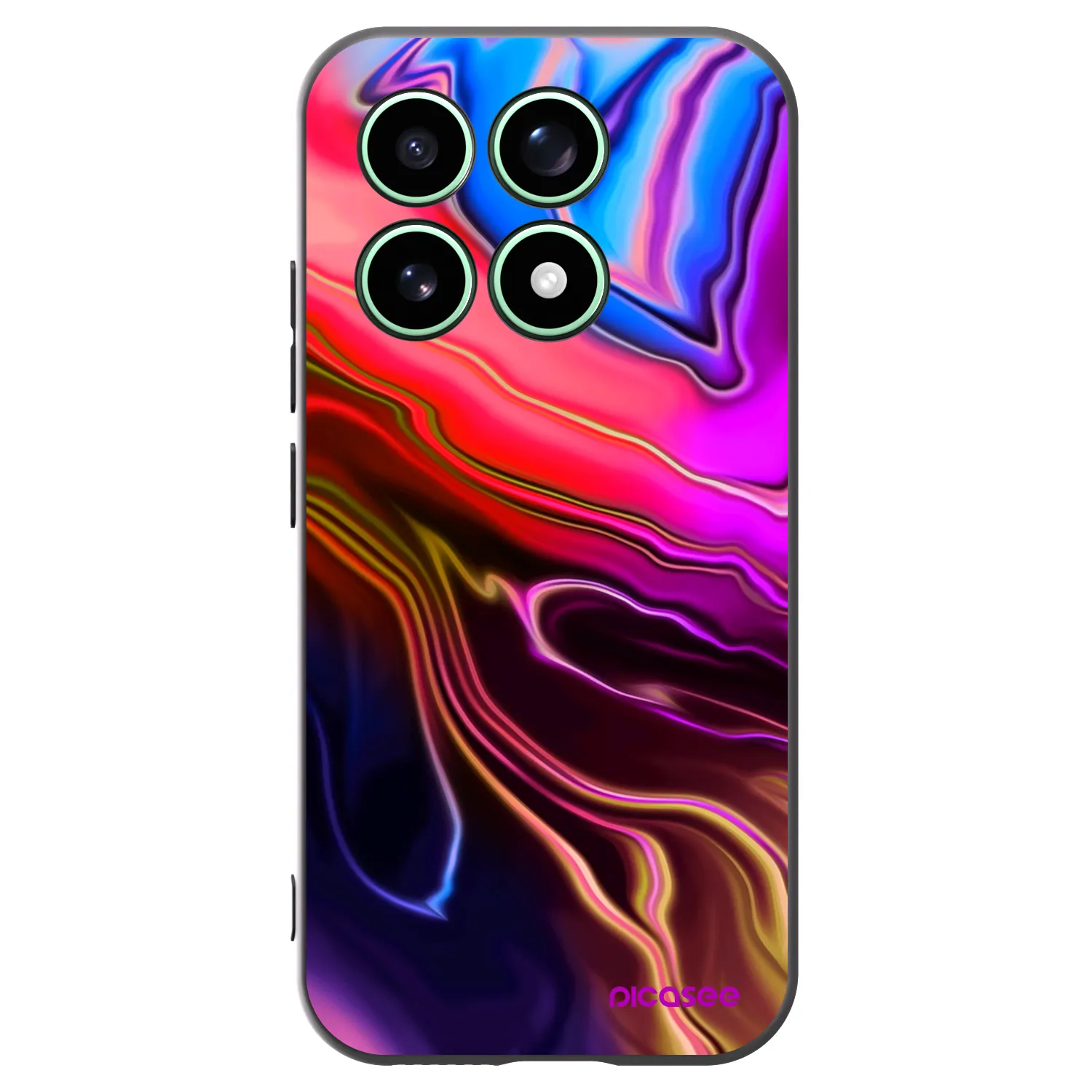 Picasee Xiaomi 17 Hülle - Schwarzes Silikon - Electric
