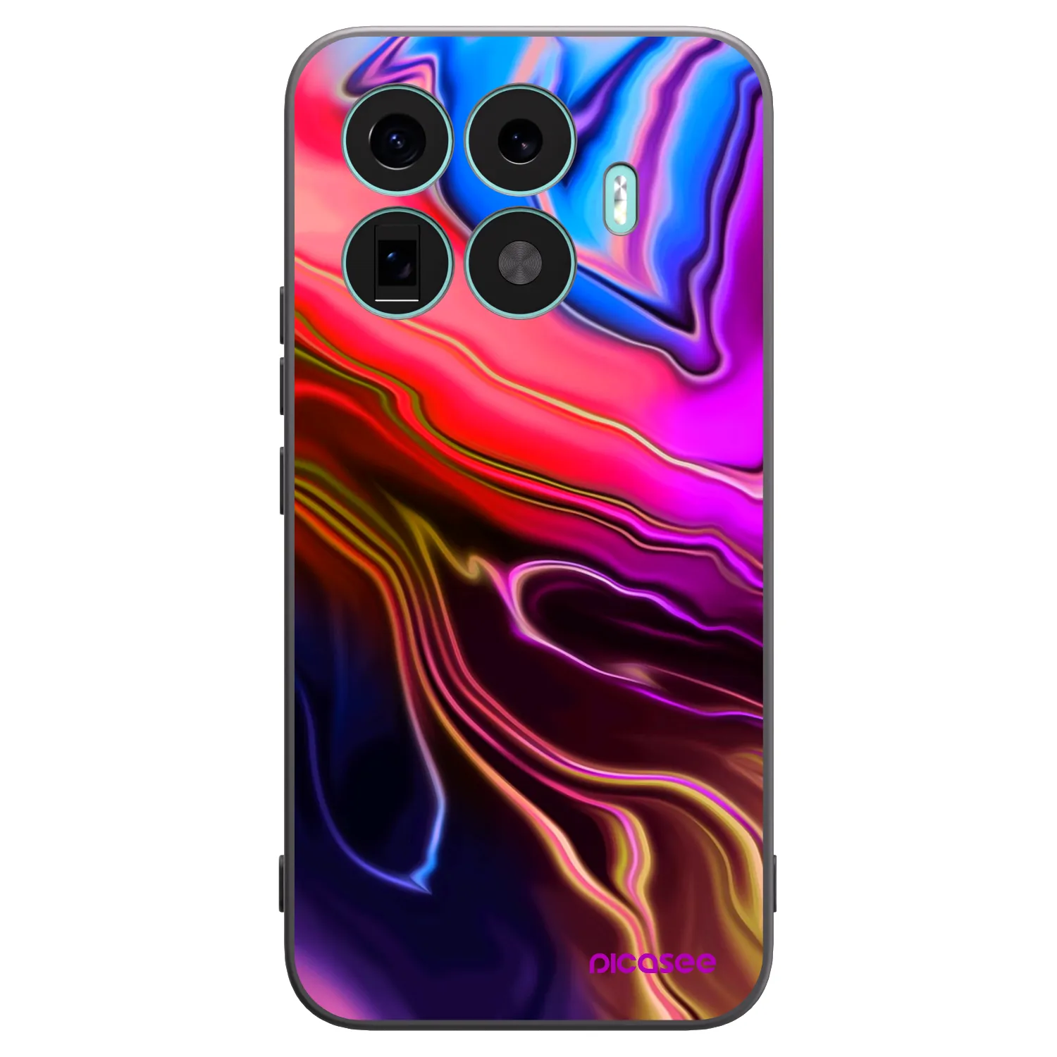 Picasee Xiaomi 17T Pro Hülle - Schwarzes Silikon - Electric