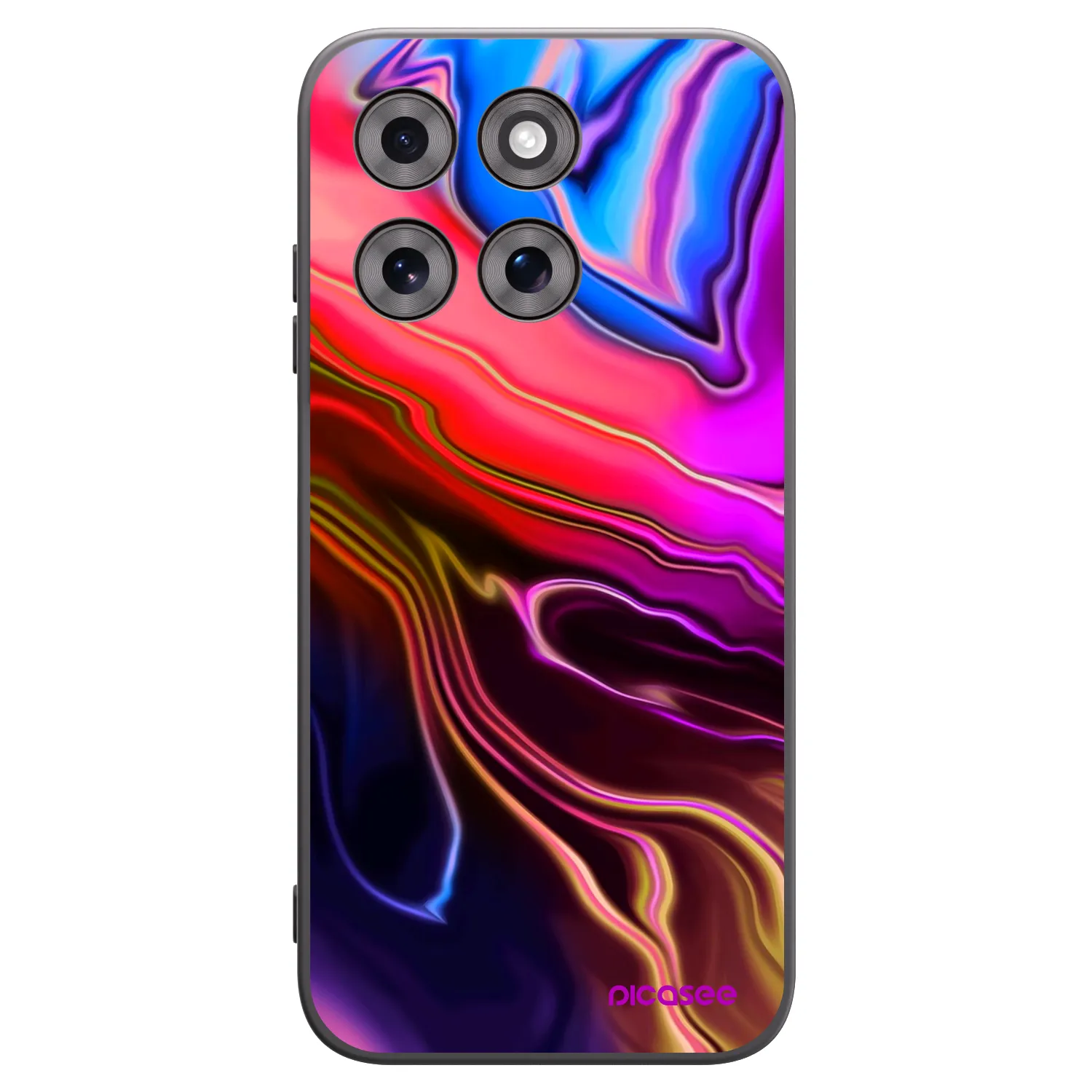Picasee Motorola Moto G77 Hülle - Schwarzes Silikon - Electric