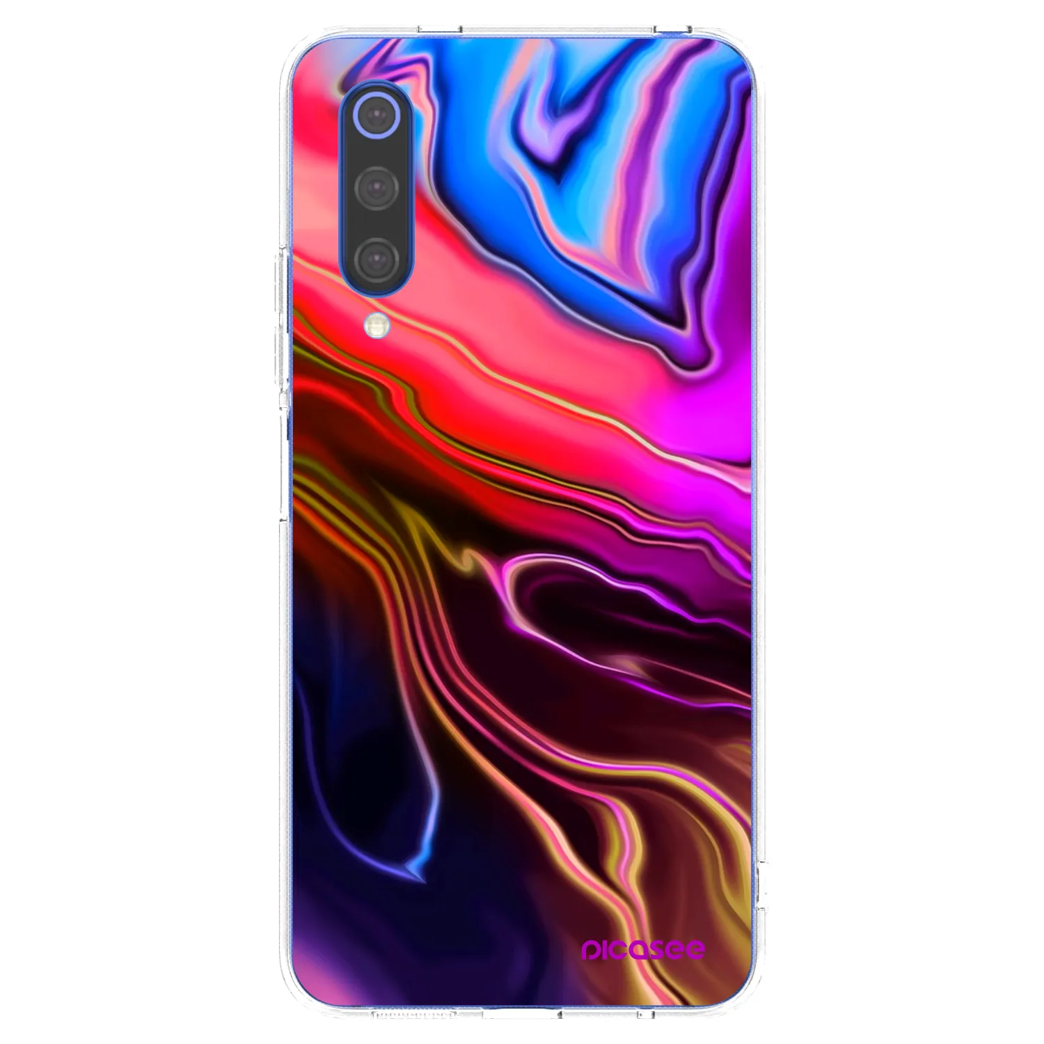 Picasee Xiaomi Mi 9 SE Hülle - Transparentes Silikon - Electric