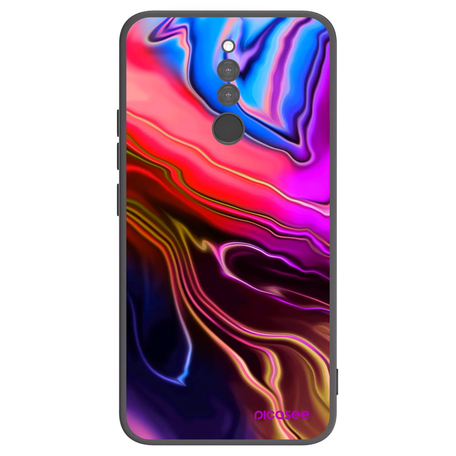 Picasee Xiaomi Redmi 8 Hülle - Schwarzes Silikon - Electric
