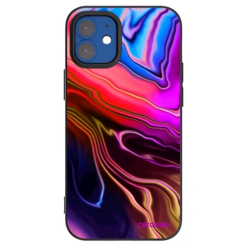 Picasee Apple iPhone 12 mini Hülle - Schwarzes Silikon - Electric