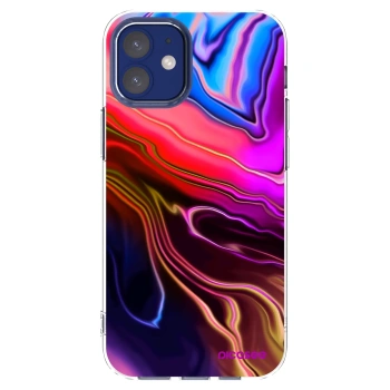 Picasee Apple iPhone 12 mini Hülle - Transparentes Silikon - Electric