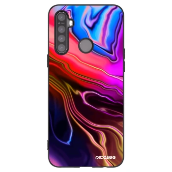 Picasee Realme 5 Hülle - Schwarzes Silikon - Electric