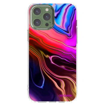 Picasee Apple iPhone 13 Pro Max Hülle - Transparentes Silikon - Electric