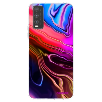 Picasee Vivo Y20s Hülle - Transparentes Silikon - Electric