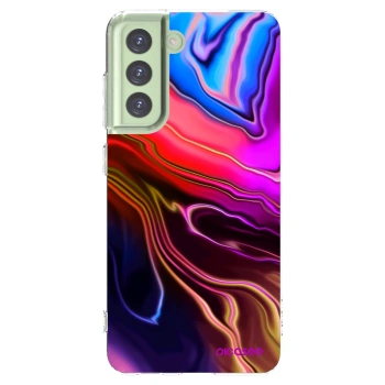 Picasee Samsung Galaxy S21 FE 5G Hülle - Transparentes Silikon - Electric