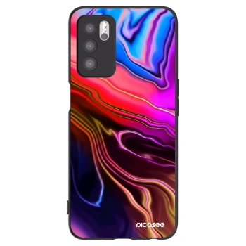 Picasee OPPO A16s Hülle - Schwarzes Silikon - Electric