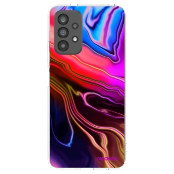 Picasee Samsung Galaxy A73 5G Hülle - Transparentes Silikon - Electric