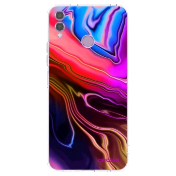 Picasee Honor 8X Hülle - Transparentes Silikon - Electric
