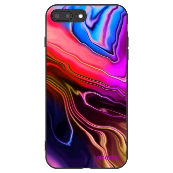 Picasee Apple iPhone 7 Plus Hülle - Schwarzes Silikon - Electric