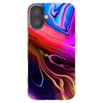 Picasee Apple iPhone 16 Plus Hülle - Transparentes Silikon - Electric