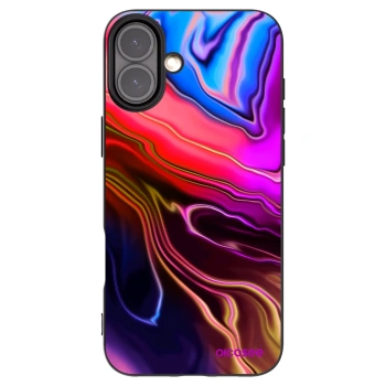 Picasee Apple iPhone 16 Plus Hülle - Schwarzes Silikon - Electric