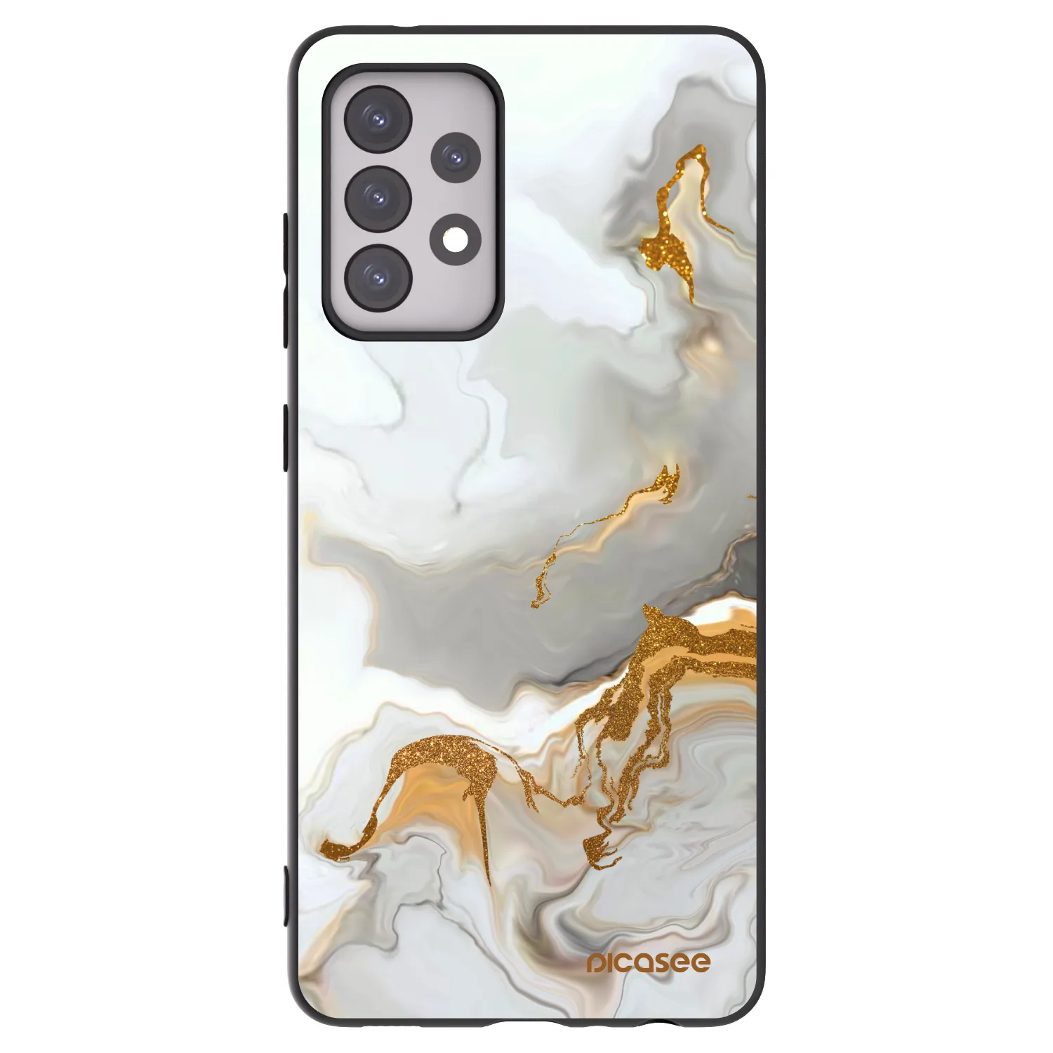 Picasee Samsung Galaxy A52 5G A525F Hülle - Schwarzes Silikon - Her