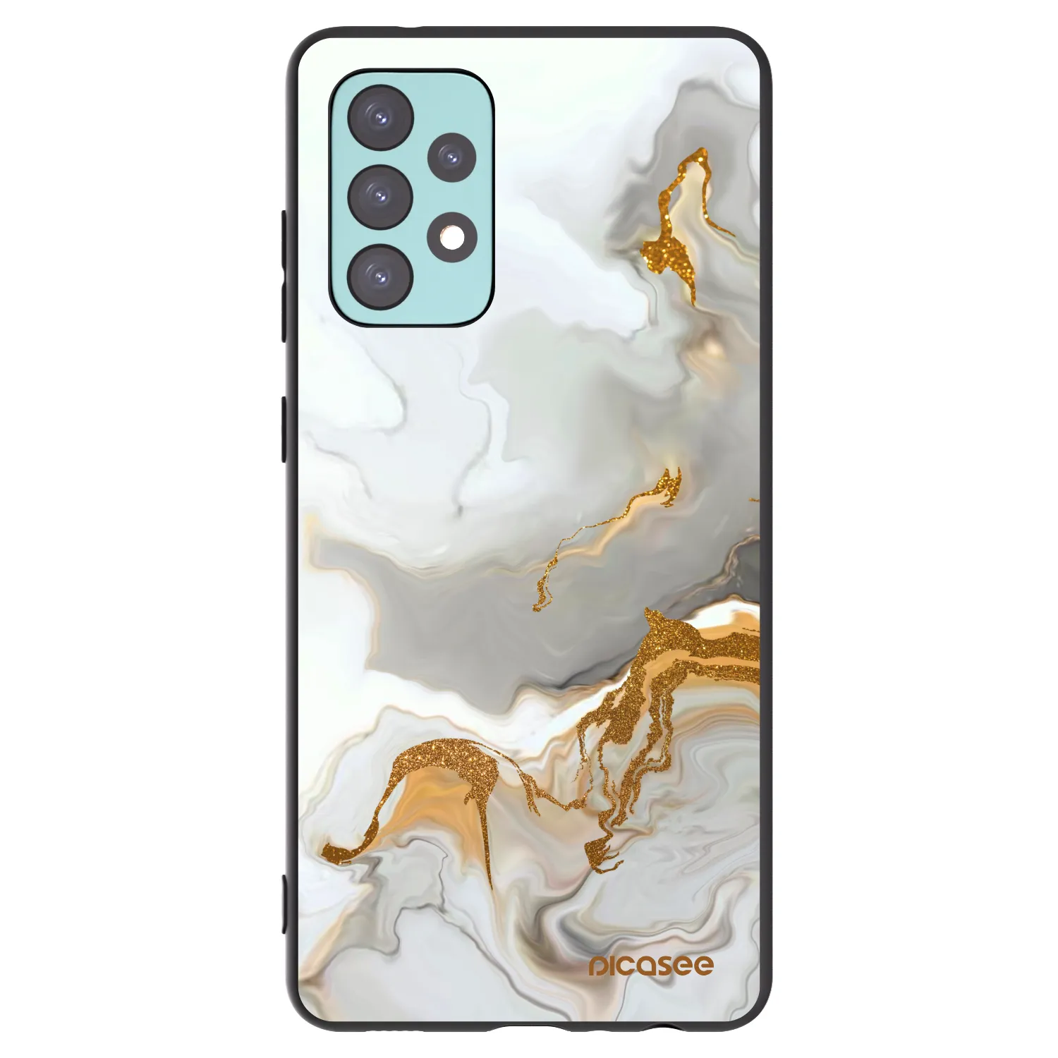 Picasee Samsung Galaxy A72 A725F Hülle - Schwarzes Silikon - Her