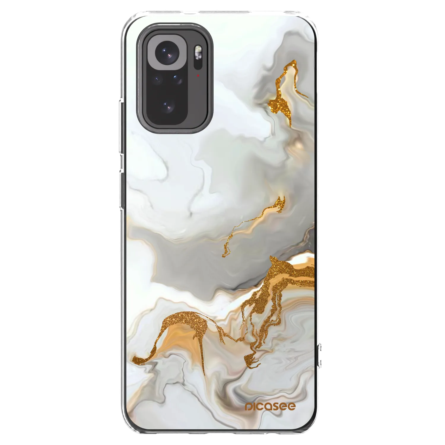 Picasee Xiaomi Redmi Note 10S Hülle - Transparentes Silikon - Her