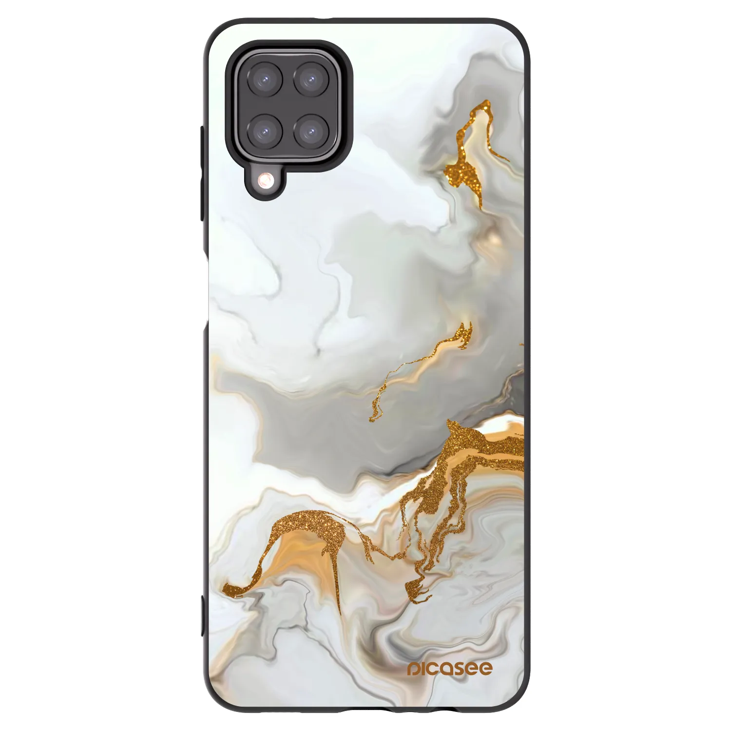 Picasee Samsung Galaxy M12 M127F Hülle - Schwarzes Silikon - Her