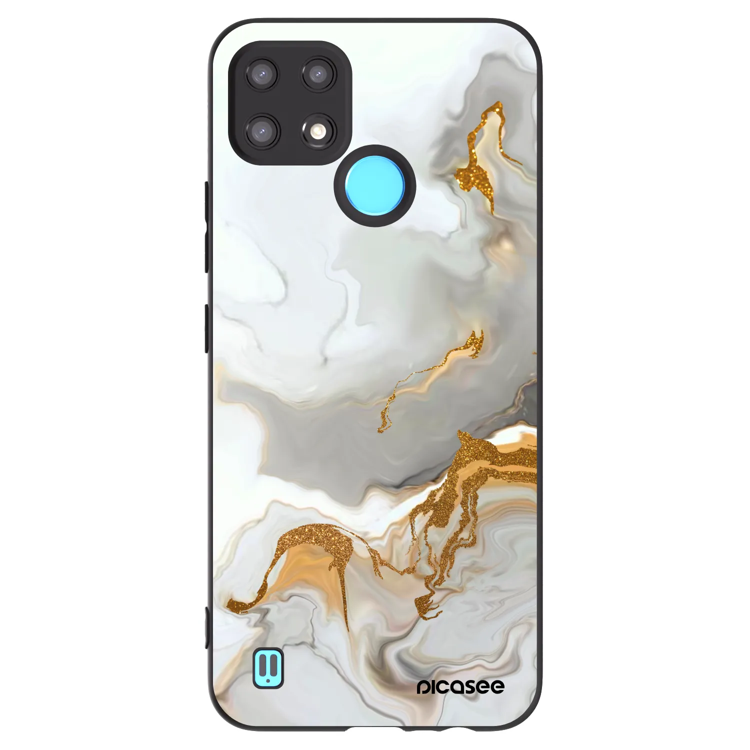 Picasee Realme C21 Hülle - Schwarzes Silikon - Her