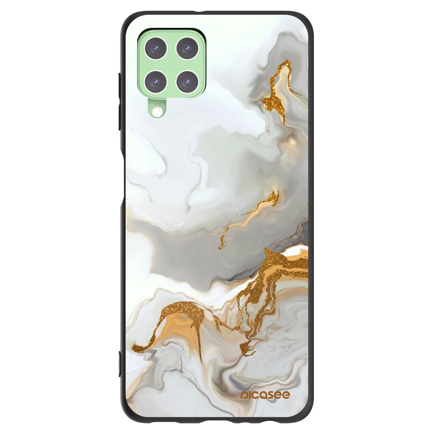 Picasee Samsung Galaxy A22 A225F 4G Hülle - Schwarzes Silikon - Her