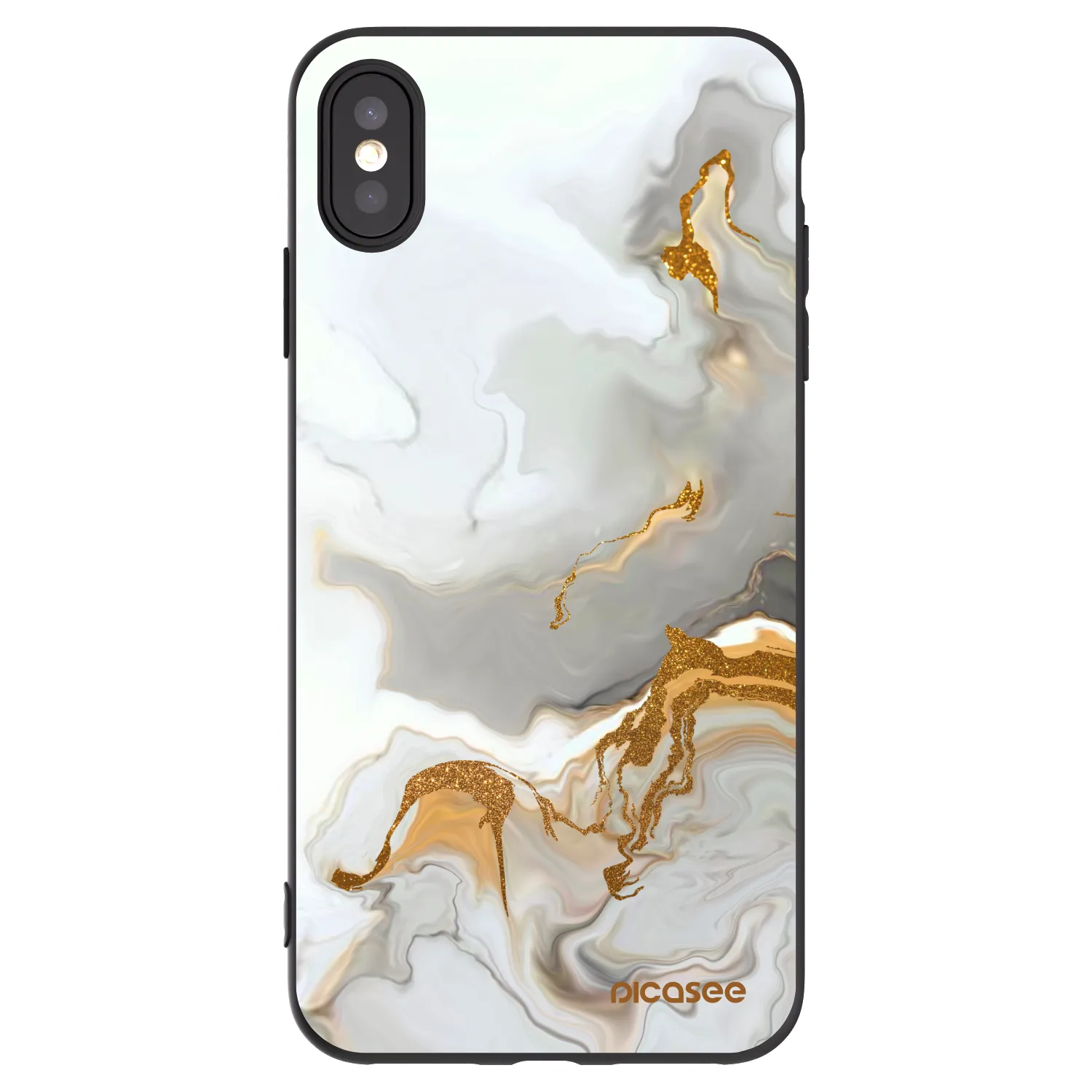Picasee Apple iPhone XS Max Hülle - Schwarzes Silikon - Her