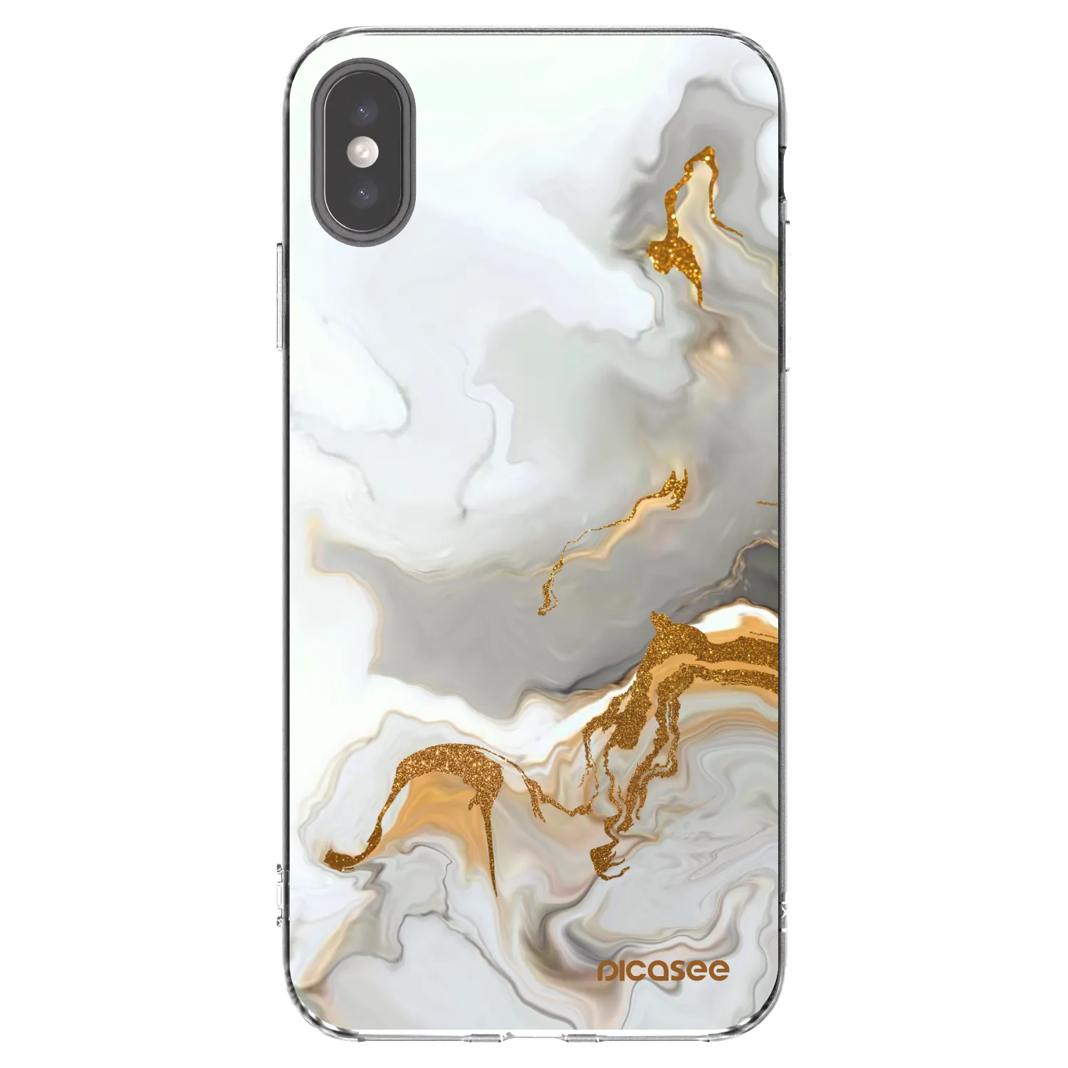 Picasee Apple iPhone XS Max Hülle - Transparentes Silikon - Her