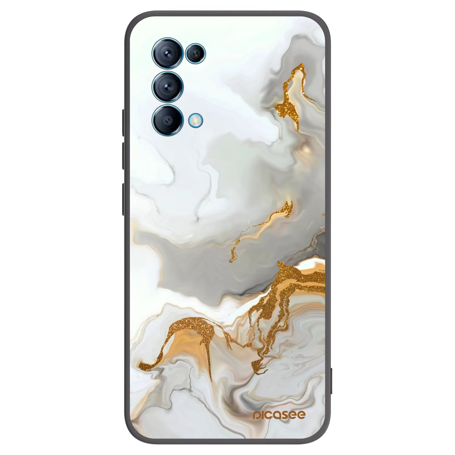 Picasee OPPO Reno 5 5G Hülle - Schwarzes Silikon - Her