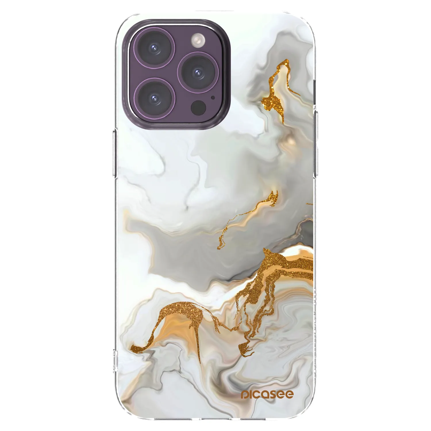Picasee Apple iPhone 14 Pro Max Hülle - Transparentes Silikon - Her