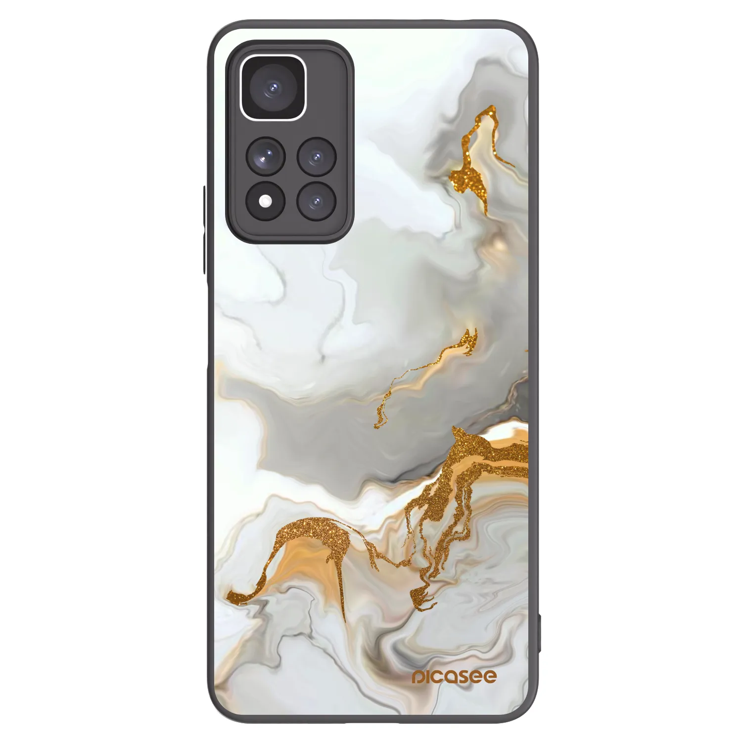 Picasee Xiaomi Redmi Note 11 Pro+ 5G Hülle - Schwarzes Silikon - Her