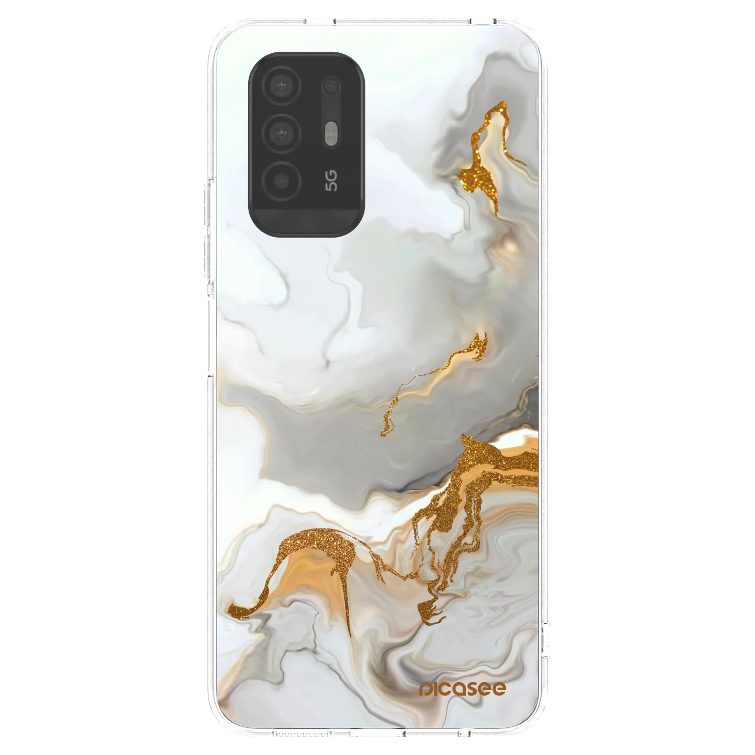Picasee OPPO A94 5G Hülle - Transparentes Silikon - Her