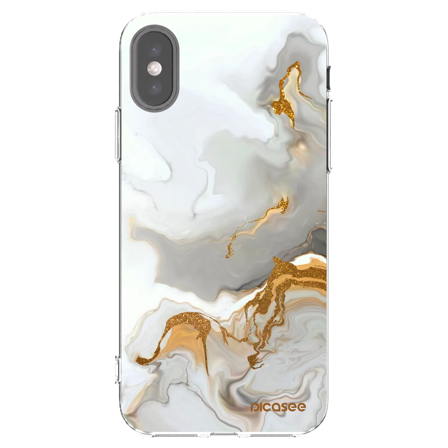 Picasee Apple iPhone X/XS Hülle - Transparentes Silikon - Her