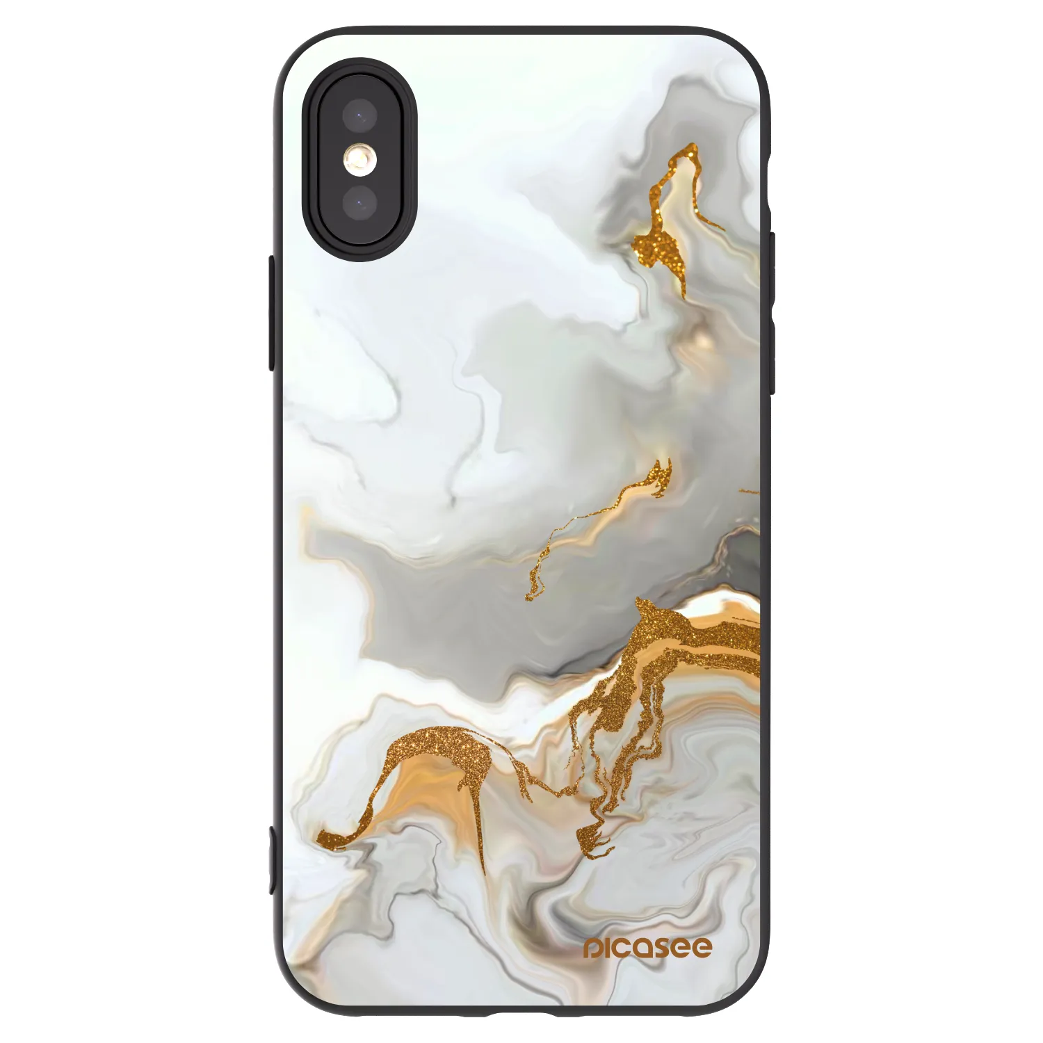 Picasee Apple iPhone X/XS Hülle - Schwarzes Silikon - Her